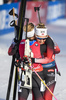22.12.2019, xkvx, Biathlon IBU Weltcup Le Grand Bornand, Verfolgung Damen, v.l. Tiril Eckhoff (Norway) and Ingrid Landmark Tandrevold (Norway) im Ziel / in the finish