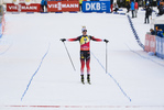 22.12.2019, xkvx, Biathlon IBU Weltcup Le Grand Bornand, Verfolgung Herren, v.l. Johannes Thingnes Boe (Norway) gewinnt die Goldmedaille / wins the gold medal