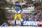 22.12.2019, xkvx, Biathlon IBU Weltcup Le Grand Bornand, Verfolgung Herren, v.l. Jesper Nelin (Sweden) in aktion / in action competes