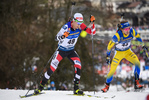 22.12.2019, xkvx, Biathlon IBU Weltcup Le Grand Bornand, Verfolgung Herren, v.l. Felix Leitner (Austria) in aktion / in action competes