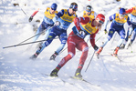28.12.2019, xkvx, Langlauf Tour de Ski Lenzerheide, Massenstart Herren, v.l. Denis Spitsov (Russia) in aktion / in action competes