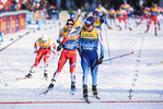28.12.2019, xkvx, Langlauf Tour de Ski Lenzerheide, Massenstart Herren, v.l. Dario Cologna (Switzerland) im Ziel / at the finish