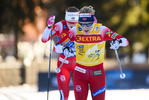 01.01.2020, xkvx, Langlauf Tour de Ski Toblach, Pursuit Damen, v.l. Therese Johaug (Norway) in aktion / in action competes