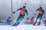 12.01.2019, xkvx, Biathlon IBU Weltcup Oberhof, Massenstart Herren, v.l. Simon Desthieux (France) in aktion / in action competes