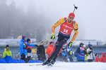 12.01.2019, xkvx, Biathlon IBU Weltcup Oberhof, Massenstart Herren, v.l. Arnd Peiffer (Germany) in aktion / in action competes