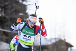 08.02.2020, xkvx, Biathlon IBU Cup Martell, Sprint Herren, v.l. Patrick Jakob (Austria) in aktion / in action competes