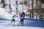 09.02.2020, xkvx, Biathlon IBU Cup Martell, Massenstart Damen, v.l. Caroline Colombo (France) in aktion / in action competes