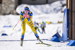 09.02.2020, xkvx, Biathlon IBU Cup Martell, Massenstart Damen, v.l. Ingela Andersson (Sweden) in aktion / in action competes