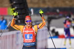 22.02.2020, xkvx, Biathlon IBU Weltmeisterschaft Antholz, Staffel Damen, v.l. Denise Herrmann (Germany) im Ziel / in the finish