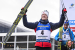 23.02.2020, xkvx, Biathlon IBU Weltmeisterschaft Antholz, Massenstart Herren, v.l. Johannes Thingnes Boe (Norway) bei der Siegerehrung / at the medal ceremony