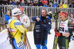 29.01.2020, xkvx, Biathlon DSV Deutschlandpokal Ruhpolding, Massenstart - weiblich, v.l. Nadine Horchler (Germany) und Coach Bernhard Kroell (Germany)  / 