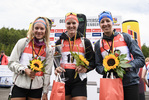 05.09.2020, xkvx, Biathlon Deutsche Meisterschaften Altenberg, Sprint Damen, v.l. Sophia Schneider (Germany), Denise Herrmann (Germany) und Franziska Preuss (Germany)  / 