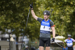 27.09.2020, xkvx, City Biathlon Wiesbaden 2020, v.l. Tarjei Boe (Norway) im Ziel / at the finish