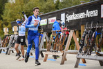 11.10.2020, xkvx, Biathlon, Deutschlandpokal Notschrei, Crosslauf - maennlich, v.l. Silvio Riehl