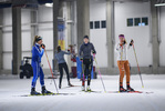 27.10.2020, xkvx, Biathlon NK2 Testwettkampf Oberhof - Skihalle, v.l. Marlene Fichtner (Germany), Sophia Weiss (Germany) und Charlotte Gallbronner (Germany)