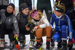 27.10.2020, xkvx, Biathlon NK2 Testwettkampf Oberhof - Skihalle, v.l. Hannah Schlickum (Germany), Sophia Weiss (Germany), Charlotte Gallbronner (Germany) und Marlene Fichtner (Germany)
