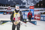 17.12.2020, xkvx, Biathlon IBU Weltcup Hochfilzen, Sprint Herren, v.l. Johannes Thingnes Boe (Norway) nach der Siegerehrung / after the medal ceremony