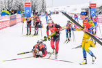 17.01.2020, xkvx, Biathlon IBU Weltcup Oberhof, Massenstart Damen, v.l. Ingrid Landmark Tandrevold (Norway), Tiril Eckhoff (Norway) und Hanna Oeberg (Sweden)  / 