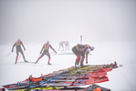 22.01.2021, xkvx, Biathlon IBU Weltcup Antholz, Training Damen und Herren, v.l. Norwegian / Norway Ski Technican  / 