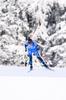 24.01.2021, xkvx, Biathlon IBU Weltcup Antholz, Staffel Damen, v.l. Julia Simon (France)  / 