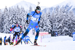 24.01.2021, xkvx, Biathlon IBU Weltcup Antholz, Massenstart Herren, v.l. Emilien Jacquelin (France)  / 
