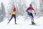 29.01.2021, xtwx, Biathlon IBU European Championships Duszniki Zdroj, Sprint Herren, v.l. Danilo Riethmueller (Germany)  / 