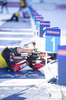 15.02.2021, xkvx, Biathlon IBU World Championships Pokljuka, Training Damen und Herren, v.l. Johannes Thingnes Boe (Norway) in aktion am Schiessstand / at the shooting range