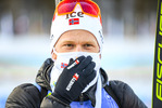 21.02.2021, xkvx, Biathlon IBU World Championships Pokljuka, Massenstart Herren, v.l. Johannes Dale (Norway) nach der Siegerehrung / after the medal ceremony