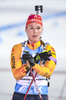 13.03.2020, xsoex, Biathlon IBU Weltcup NoveMesto na Morave, Verfolgung Damen, v.l. Denise Herrmann (Germany) im Ziel / in the finish