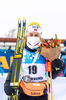 19.03.2021, xkvx, Biathlon IBU World Cup Oestersund, Sprint Damen, v.l. Ingrid Landmark Tandrevold (Norway) nach der Siegerehrung / after the medal ceremony