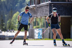 01.06.2021, xkvx, Biathlon Training Ruhpolding, v.l. Florian Arsan (Germany), Stefanie Scherer (Germany) in aktion in action competes