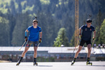 01.06.2021, xkvx, Biathlon Training Ruhpolding, v.l. Johan Werner (Germany), Frederik Madersbacher (Germany) in aktion in action competes