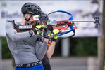 24.06.2021, xkvx, Biathlon Training Oberhof, v.l. Domenic Endler (Germany) in aktion am Schiessstand at the shooting range