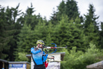 24.06.2021, xkvx, Biathlon Training Oberhof, v.l. Frederik Madersbacher (Germany) in aktion am Schiessstand at the shooting range
