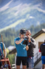 02.07.2021, xkvx, Biathlon Training Lavaze, v.l. Tarjei Boe (Norway), Coach Siegfried Mazet (Norway)  