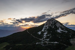 09.07.2021, xkvx, Biathlon Training Lavaze, v.l. Gipfelkreuz / Gipfel Weisshorn / Blick in Richtung Bozen  