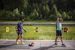 12.07.2021, xkvx, Biathlon Training Bormio, v.l. Philipp Horn (Germany), Benedikt Doll (Germany)  