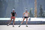 21.07.2021, xkvx, Biathlon Training Ruhpolding, v.l. Lea Zimmermann (Germany), Iva Moric (Germany)  