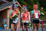 11.09.2021, xkvx, Biathlon Deutsche Meisterschaften Arber, Sprint Damen, v.l. Vanessa Hinz (Germany), Anna Weidel (Germany), Lisa Spark (Germany)  