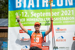 12.09.2021, xkvx, Biathlon Deutsche Meisterschaften Arber, Verfolgung Herren, v.l. Johannes Kuehn (Germany)  