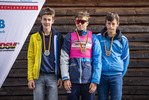 03.10.2021, xkvx, Biathlon, Deutschlandpokal Altenberg, Berglauf - maennlich, v.l. Noah Schuettler (Germany), Finn Zurnieden (Germany), Florian Rieger (Germany)
