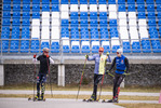 19.10.2021, xkvx, Biathlon Training Antholz-Anterselva, v.l. Philipp Horn (Germany), Johannes Kuehn (Germany), Roman Rees (Germany)  