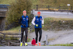 22.10.2021, xkvx, Biathlon Training Antholz-Anterselva, v.l. Roman Rees (Germany), Johannes Kuehn (Germany)  