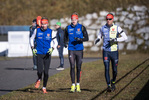 22.10.2021, xkvx, Biathlon Training Antholz-Anterselva, v.l. Johannes Kuehn (Germany), Roman Rees (Germany), Philipp Nawrath (Germany)  