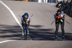 29.10.2021, xkvx, Biathlon Training Antholz-Anterselva, v.l. Marion Wiesensarter (Germany), Vanessa Voigt (Germany)  