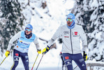 06.11.2021, xmlx, Biathlon - Langlauf Training Davos, v.l. Ski Technician Sebastian Hopf (Germany)