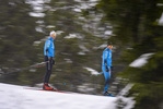 10.11.2021, xkvx, Biathlon Training Sjusjoen, v.l. Emilien Jacquelin (France), Antonin Guigonnat (France)  