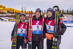 13.11.2021, xkvx, Season Opening Sjusjoen - Sprint Men, v.l. Havard Gutuboe Bogetveit (Norway), Sivert Guttorm Bakken (Norway), Tarjei Boe  (Norway)  