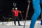 25.11.2021, xkvx, Biathlon IBU World Cup Oestersund, Training Women and Men, v.l. Thierry Langer (Belgium) in aktion / in action competes