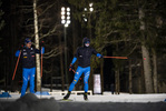 26.11.2021, xkvx, Biathlon IBU World Cup Oestersund, Training Women and Men, v.l. Thomas Bormolini (Italy) und Lukas Hofer (Italy) in aktion / in action competes